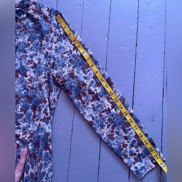 70s Vintage Floral D’Allaird’s dress S/M - Picture 9 of 10